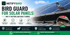 Bird Guard for Solar Panels