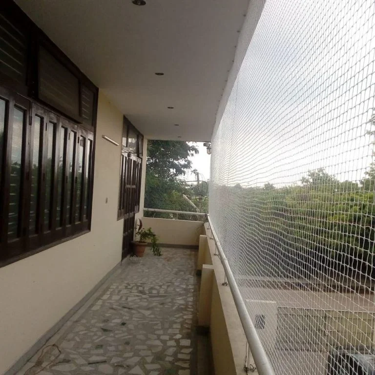 Bird Netting Installation on balcony, before and after, Pune