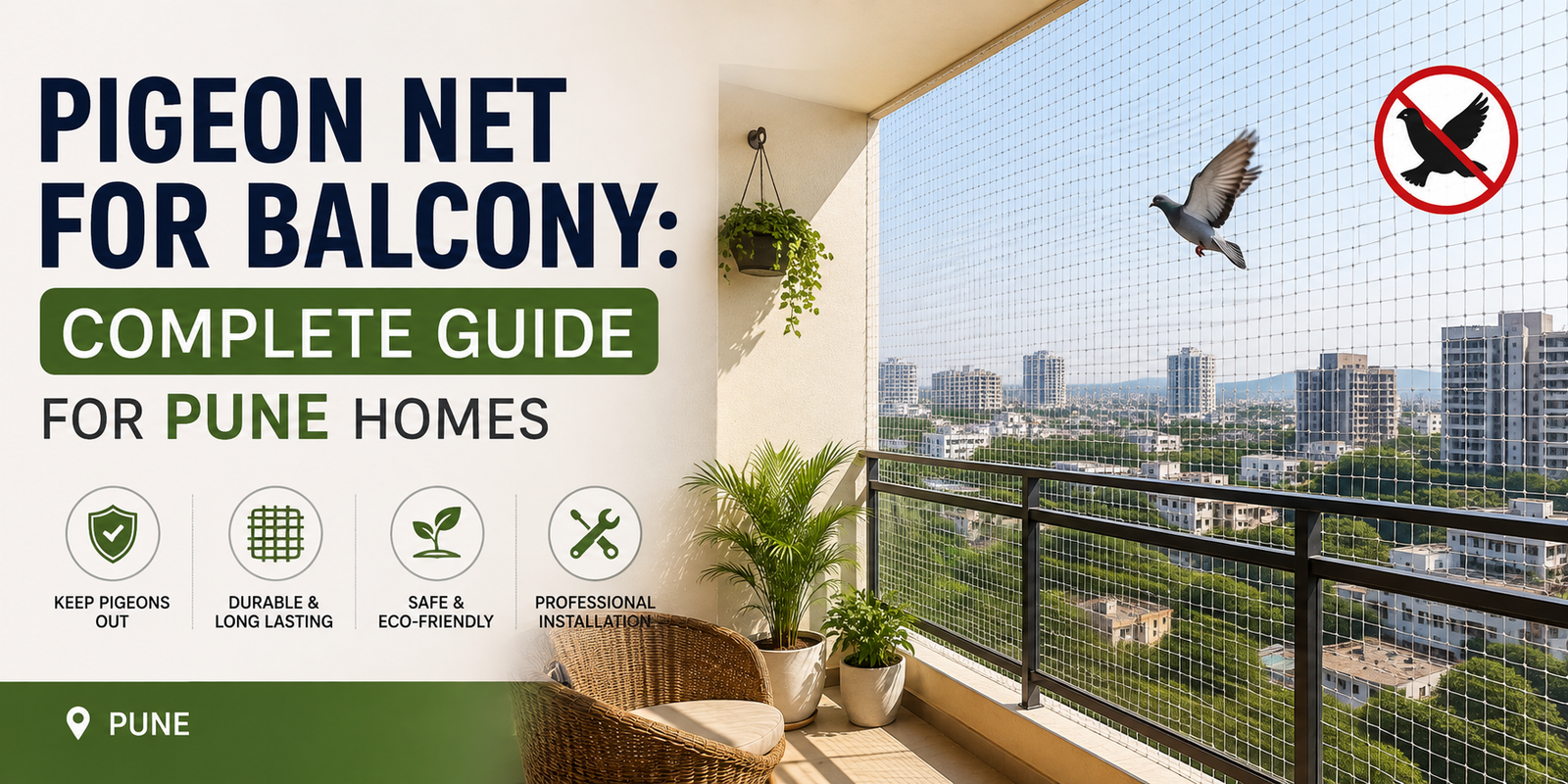 Pigeon Net for Balcony in Pune