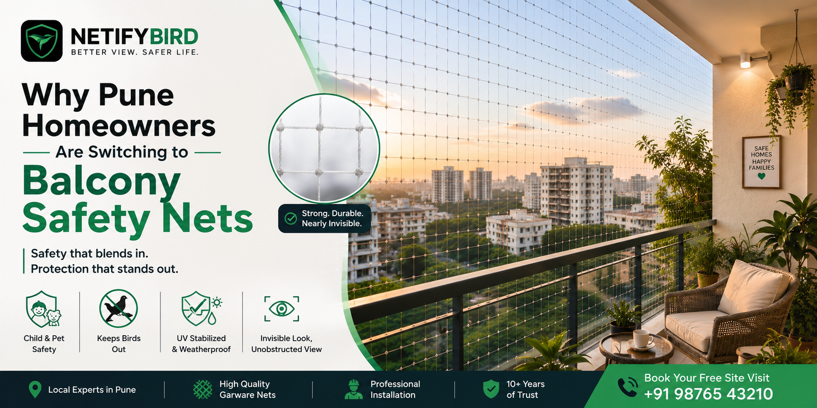 Why Pune Homeowners Are Switching to Balcony Safety Nets